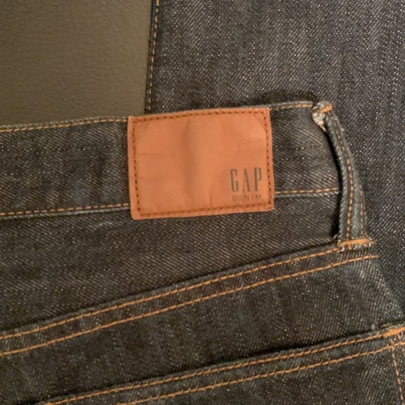 Gap 1969 MEN Jeans Dark Blue Rinse Gap Size 32 Waist 30 Length Straight Leg - Picture 3 of 9
